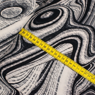 Stoff Jersey ITY cremefarbenes Muster Strickware 0,5m