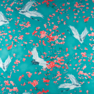 Stoff Jersey ITY Kimo Blumenmuster Strickware 0,5m