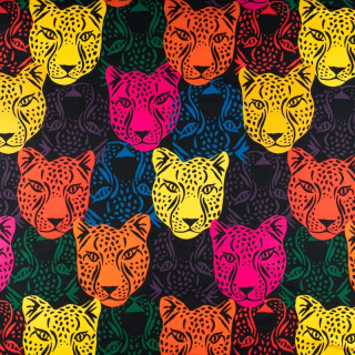 Stoff Jersey ITY Kimo Leopardenmuster Strickware 0,5m