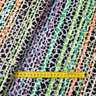 Stoff Jersey ITY farbig Leopard Strickware 0,5m