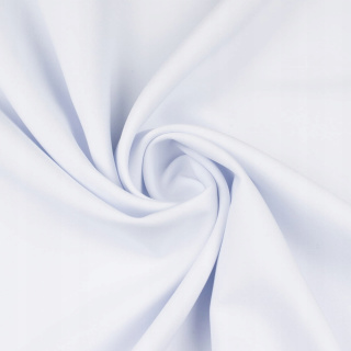 Universeller weißer Panama-Stoff für Vorhänge, glatt, ohne Muster 0,5m