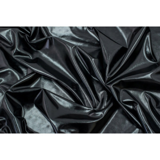 Stoff Lama Strickware schwarz glänzend ohne Muster 0,5m