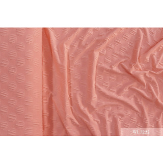 Stoff Strickware gestreift Koralle leicht 0,5m