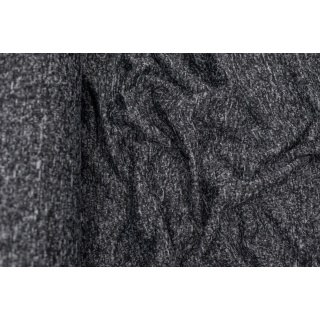 Stoff Strickware graphit meliert elastisch 0,5m
