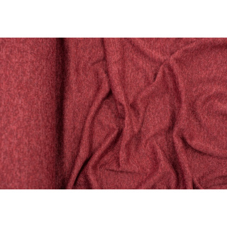 Stoff Strickware rot ziegel Melange elastisch 0,5m