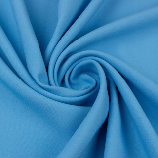 Stoff Panama hellblau universell für Vorhänge glatt ohne Muster 0,5m