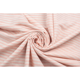 Stofftyp Leinen rosa Streifen Muster 160g/m² 0,5m