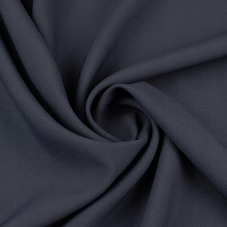 Universaler Panama-Stoff in Graphit für Vorhänge, glatt, ohne Muster 0,5m
