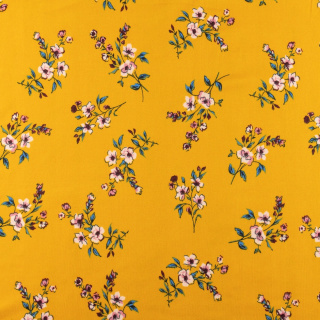 Látka ITY Strickstoff gelb glatt Blumen 0,5m