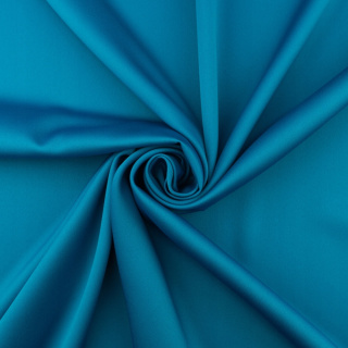 Stoff Satin Magnus azurblau glatt 0,5m