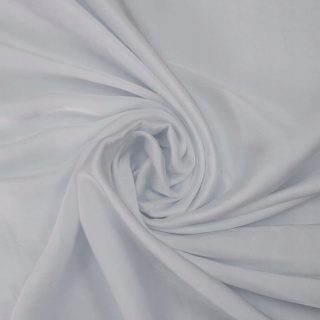 Seidenchiffon Stoff weiß glatt ohne Muster 0,5m