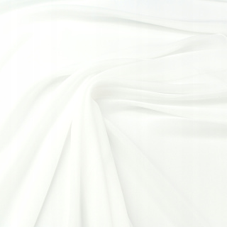 Stoff Chiffon ecru glatt ohne Muster 0,5m
