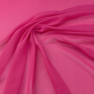 Stoff Chiffon amarant glatt ohne Muster 0,5m