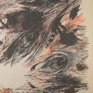 Chiffonstoff Bordüre einseitig glatt Muster 0,5m