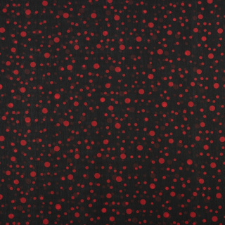 Chiffonstoff crêpiert rot glatt mit Punkten 0,5m