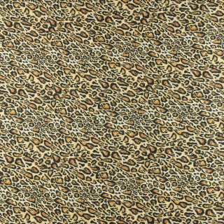 Stoff Chiffon braun glatt Leopardenmuster 0,5m