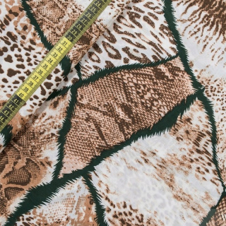 Stoff Viskose 100% weich Tiermuster 0,5m