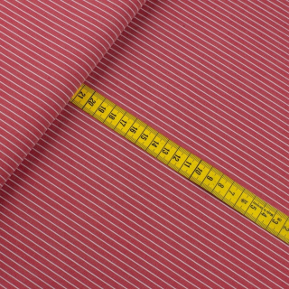 Viskosestoff rot weich Streifen 0,5m