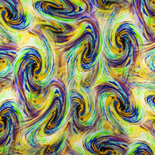 Stoff Viskose grün Wirbelmuster 100% Viskose 0,5m