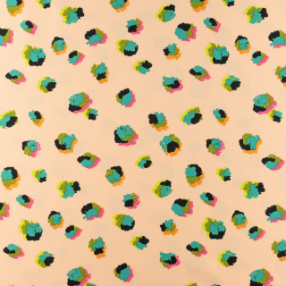 Viskosestoff Pfirsichblumen 100% Viskose 0,5m