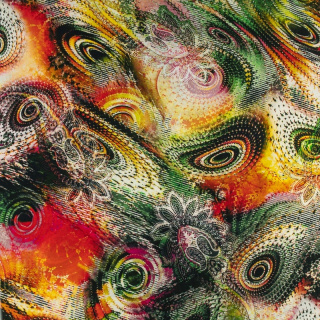 Viskosestoff Paisley Muster 100% Viskose 0,5m