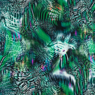 Viskosestoff Tierflecken 100% Viskose 0,5m