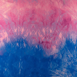 Stoff Viskose Twill rosa blau glatt Muster 0,5m