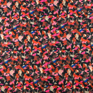 Stoff Viskose Twill rosa glatt gestrichenes Muster 0,5m