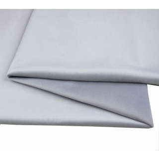 Samtiger Veloursstoff VELVET Polsterstoff aschgrau 50x145cm