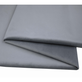 Samtiger Veloursstoff VELVET Polsterstoff grau 50x145cm