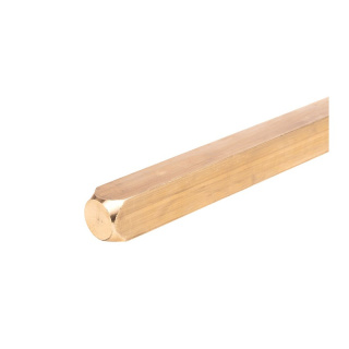 Vierkant Messing 1m 30x30mm