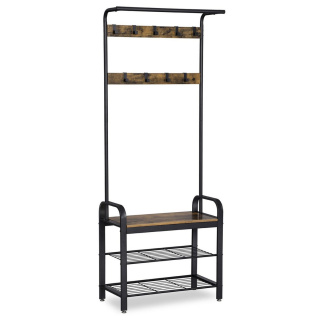 Kleiderbügel mit Sitz und Stauraum 72x33x183cm