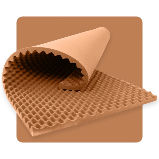 Akustikpaneel Schaum VLNY 200×100 cm 3 cm braun