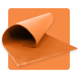 Akustikpanel Schaumstoff WELLEN 200×100 cm 5 cm orange