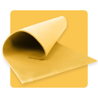 Akustikschaumpanel WELLEN 200×100 cm 4 cm gelb