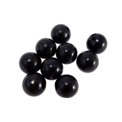 10 schwarze lackierte Holzkugeln, 20 mm, 10 Stück