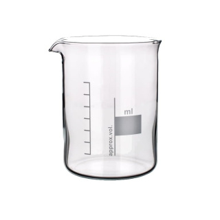 Sklenená kadička nízka 50 ml, borosilikátové sklo BORO 3.3 - SIMAX