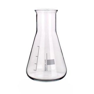 Erlenmeyerova banka 25 ml, kužeľová, široké hrdlo, borosilikátové sklo – SIMAX
