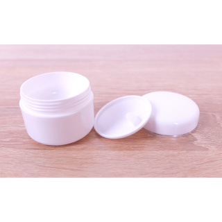 Glas mit Deckel 30 ml weiß