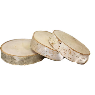 Holzplatte aus geschliffener Birke 6-10cm 2cm