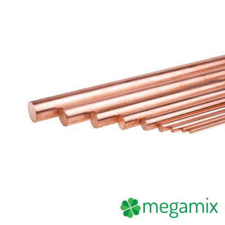 Runde Kupferstange