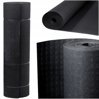 Rutschfeste Gummimatte 3 mm, genoppte Punkte, Breite 120 cm