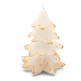Dekorative Weihnachtsbaumkerze 12x9cm klein