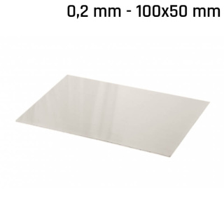 Alpaka-Blatt (Neusilber) 100x50x0,2mm
