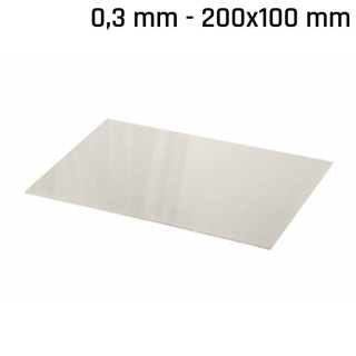 Alpaka-Blatt (Neusilber) 200x100x0,3mm