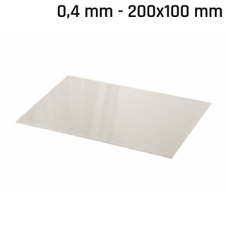 Alpaka-Blatt (Neusilber) 200x100x0,4mm