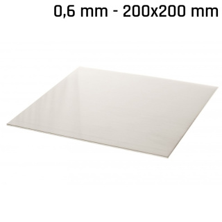 Alpaka-Blatt (Neusilber) 200x200x0,6mm