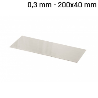 Alpaka-Blatt (Neusilber) 200x40x0,3mm