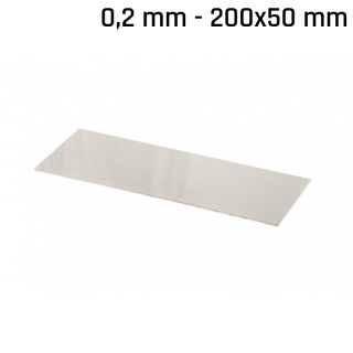 Alpaka-Blatt (Neusilber) 200x50x0,2mm