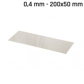 Alpaka-Blatt (Neusilber) 200x50x0,4mm